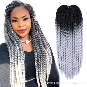 Onst Havana Twist Mambo Faux locs Crochet Braid Synthetic Hair 22 inch Crochet Braids Senegalese Pre Twist Crochet Braiding Hair